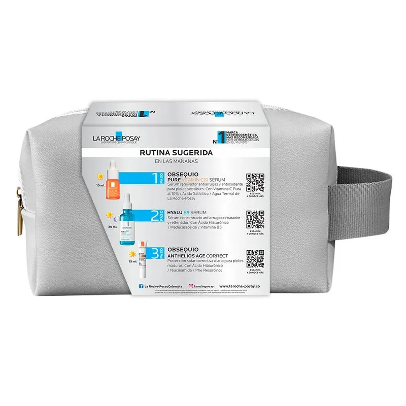 Kit Hyalu Serum + Vitamin C10 Serum + Anthelios Age Correct - La Roche Posay Kit