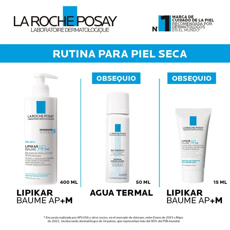 Kit Lipikar Baume Ap + Agua Termal + Mini Lipikar Baume - La Roche Posay Kit