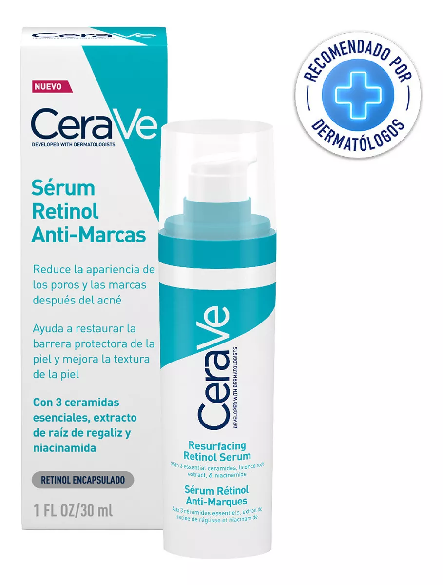 Serum Cerave Retinol Anti marcas Con 3 Ceramidas 30ml Tipo de piel Grasa
