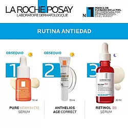 Kit Retinol B3 + Mini Pure Vitamin C10 + Anthelios Age Correct - La Roche Posay Kit