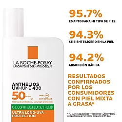 Anthelios UVMune 400 Oil Control Fluido - La Roche Posay Sin Color